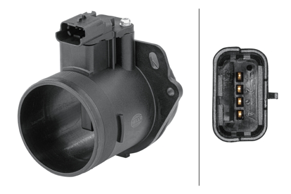 Senzor debit aer PEUGEOT EXPERT caroserie (V_) 2.0 BlueHDi 120 diesel 122 cai HELLA 8ET 358 095-651