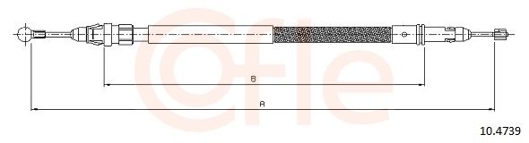 Cablu frana de parcare PEUGEOT EXPERT TEPEE (VF3X_) 2.0 16V benzina 140 cai COFLE 92.10.4739