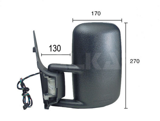 Oglinda exterioara PEUGEOT EXPERT platou / sasiu (223) 1.9 TD diesel 92 cai ALKAR 9225973