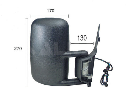 Oglinda exterioara PEUGEOT EXPERT (224_) 2.0 benzina 136 cai ALKAR 9226973