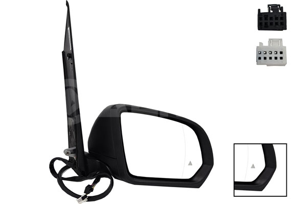 Oglinda exterioara PEUGEOT RIFTER 1.6 HDi 75 / BlueHDi 75 diesel 75 cai ALKAR 9228836