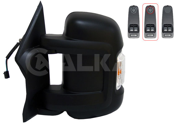 Oglinda exterioara PEUGEOT EXPERT TEPEE (VF3X_) 1.6 HDi 90 16V diesel 90 cai ALKAR 9269955
