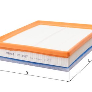 Filtru aer PEUGEOT RIFTER 1.6 HDi 75 / BlueHDi 75 diesel 75 cai MAHLE ORIGINAL LX 3987