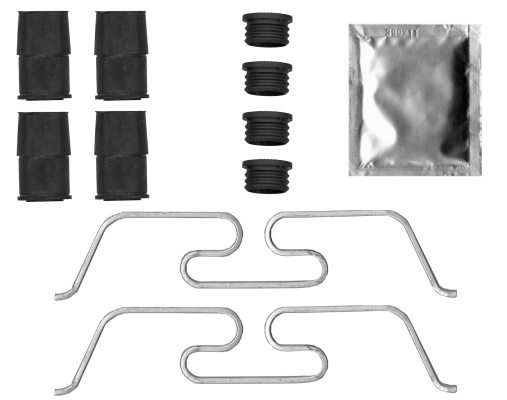 Set accesorii etrier frana PEUGEOT EXPERT caroserie (V_) E-EXPERT electric 136 cai TEXTAR 82551100