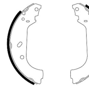 Set saboti frana PEUGEOT EXPERT (224_) 1.9 D diesel 69 cai TEXTAR 91047800