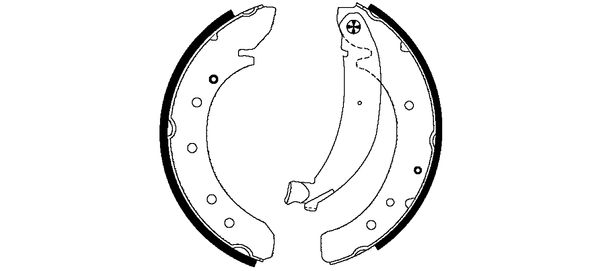 Set saboti frana PEUGEOT EXPERT platou / sasiu 1.6 HDi 90 8V diesel 90 cai TEXTAR 91049600