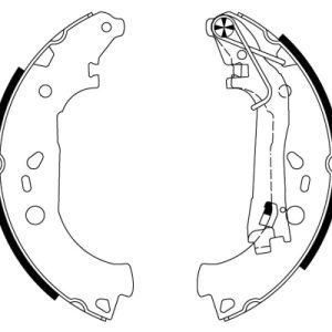 Set saboti frana PEUGEOT BIPPER (AA_) 1.4 HDi diesel 68 cai TEXTAR 91067600