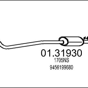 Toba esapament primara PEUGEOT EXPERT (224_) 1.9 D diesel 69 cai MTS 01.31930