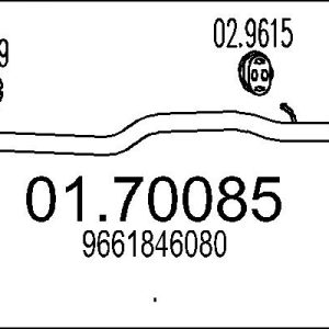 Racord evacuare PEUGEOT EXPERT TEPEE (VF3X_) 2.0 HDi 140 diesel 136 cai MTS 01.70085
