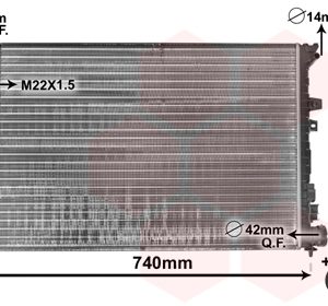 Radiator racire motor PEUGEOT EXPERT (224_) 2.0 HDi diesel 94 cai VAN WEZEL 09002089
