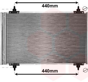 Condensator climatizare PEUGEOT EXPERT TEPEE (VF3X_) 2.0 HDi 130 4x4 diesel 128 cai VAN WEZEL 09005263
