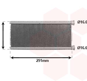 Schimbator caldura incalzire habitaclu PEUGEOT RIFTER 1.6 HDi 92 diesel 92 cai VAN WEZEL 09016702