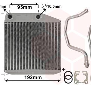 Schimbator caldura incalzire habitaclu PEUGEOT BIPPER (AA_) 1.3 HDi 75 diesel 75 cai VAN WEZEL 17006313