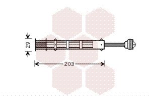 Uscator aer conditionat PEUGEOT BOXER caroserie (244) 2.0 BiFuel Benzina/Autogaz (GPL) 110 cai VAN WEZEL 1700D282