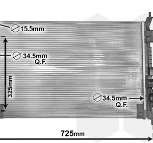 Radiator racire motor PEUGEOT EXPERT platou / sasiu (V_) 1.6 BlueHDi 95 diesel 95 cai VAN WEZEL 40002386