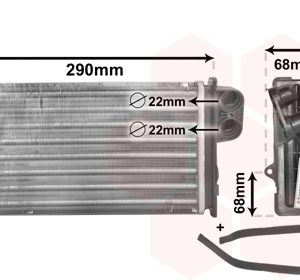 Schimbator caldura incalzire habitaclu PEUGEOT 405 I (15B) 1.9 Injection benzina 105 cai VAN WEZEL 40006100