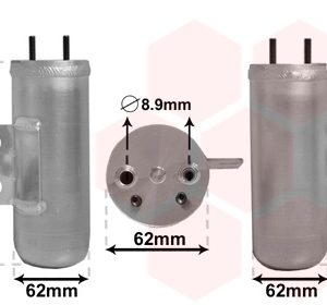 Uscator aer conditionat PEUGEOT 206 SW (2E/K) 2.0 HDi diesel 90 cai VAN WEZEL 4000D020