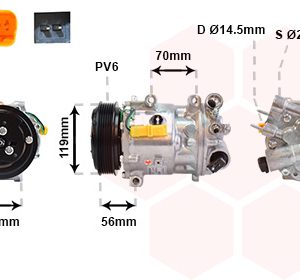 Compresor climatizare PEUGEOT RCZ 2.0 HDi diesel 163 cai VAN WEZEL 4000K322