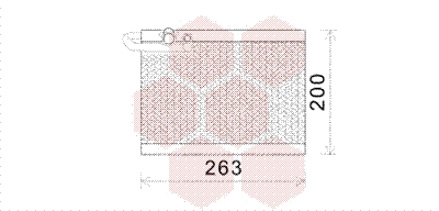 Evaporator aer conditionat PEUGEOT 307 (3A/C) 1.4 benzina 75 cai VAN WEZEL 4000V351