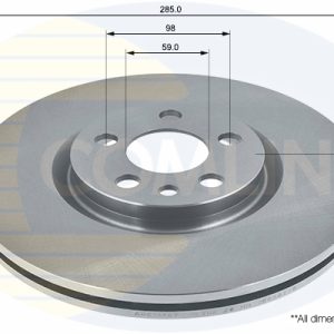 Disc frana PEUGEOT EXPERT platou / sasiu (223) 1.9 D diesel 69 cai COMLINE ADC1546V