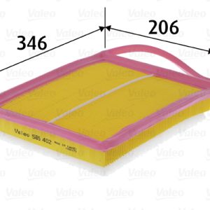 Filtru aer PEUGEOT EXPERT caroserie (VF3A_, VF3U_, VF3X_) 1.6 HDi 90 8V diesel 90 cai VALEO 585402
