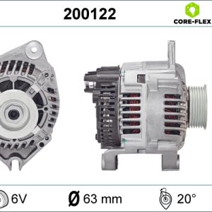 Alternator PEUGEOT EXPERT (224_) 1.9 TD diesel 90 cai VALEO 200122