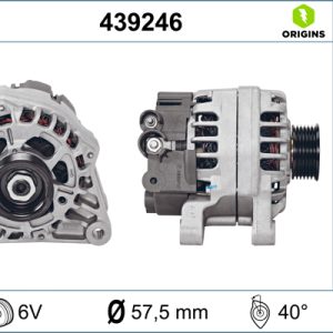 Alternator PEUGEOT EXPERT caroserie (222) 1.9 D 70 diesel 69 cai VALEO 439246