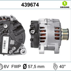 Alternator PEUGEOT BIPPER TEPEE 1.4 HDi diesel 68 cai VALEO 439674