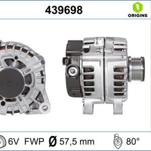 Alternator PEUGEOT EXPERT platou / sasiu 2.0 HDi 120 diesel 120 cai VALEO 439698