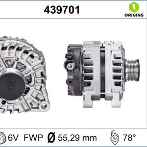 Alternator PEUGEOT EXPERT caroserie (VF3A_, VF3U_, VF3X_) 2.0 HDi 130 diesel 128 cai VALEO 439701