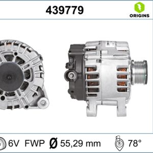 Alternator PEUGEOT EXPERT platou / sasiu 2.0 HDi 130 diesel 128 cai VALEO 439779