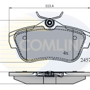 Placute frana PEUGEOT EXPERT TEPEE (VF3X_) 2.0 16V benzina 140 cai COMLINE CBP01622