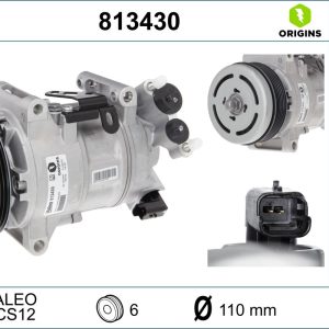 Compresor climatizare PEUGEOT RIFTER 1.2 PureTech 110 benzina 110 cai VALEO 813430