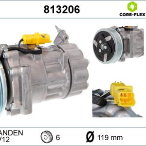 Compresor climatizare PEUGEOT BIPPER (AA_) 1.4 HDi diesel 68 cai VALEO 813206