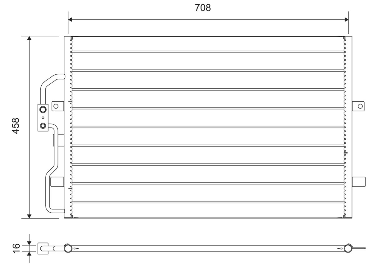Condensator climatizare PEUGEOT EXPERT caroserie (222) 2.0 benzina 136 cai VALEO 812710