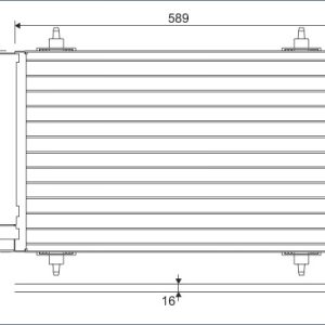 Condensator climatizare PEUGEOT EXPERT TEPEE (VF3X_) 2.0 HDi 165 diesel 163 cai VALEO 814366