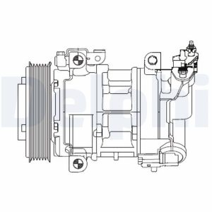 Compresor climatizare PEUGEOT RCZ 2.0 HDi diesel 163 cai DELPHI CS20325