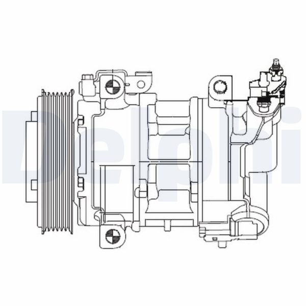 Compresor climatizare PEUGEOT RCZ 2.0 HDi diesel 163 cai DELPHI CS20325
