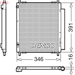 Condensator climatizare PEUGEOT ION Electric electric 64 cai DENSO DCN07003