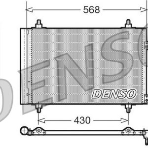 Condensator climatizare PEUGEOT RCZ 1.6 16V benzina 156 cai DENSO DCN07008