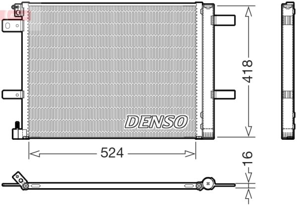 Condensator climatizare PEUGEOT RIFTER 1.2 PureTech 130 benzina 131 cai DENSO DCN07062