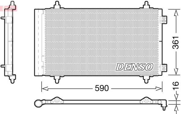 Condensator climatizare PEUGEOT EXPERT caroserie (VF3A_, VF3U_, VF3X_) 2.0 HDi 120 diesel 120 cai DENSO DCN21018