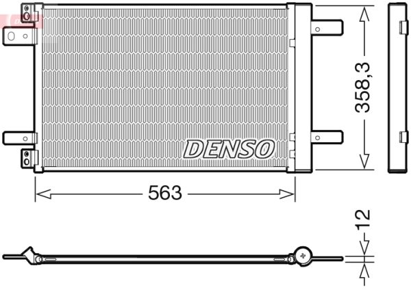 Condensator climatizare PEUGEOT EXPERT bus (V_) 1.5 BlueHDi 100 diesel 102 cai DENSO DCN21032