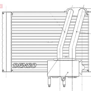 Evaporator aer conditionat PEUGEOT EXPERT caroserie (VF3A_, VF3U_, VF3X_) 2.0 HDi 140 diesel 136 cai DENSO DEV07005