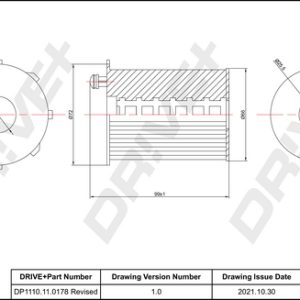 Filtru ulei PEUGEOT EXPERT bus (V_) 1.6 BlueHDi 115 diesel 115 cai DRIVE DP1110.11.0178