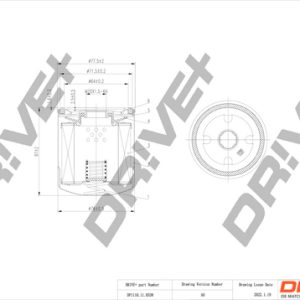 Filtru ulei PEUGEOT 505 (551A) 2.2 Turbo Injection benzina 150 cai DRIVE DP1110.11.0338
