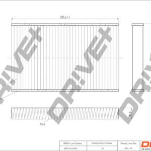 Filtru polen PEUGEOT RCZ 1.6 16V benzina 200 cai DRIVE DP1110.12.0022