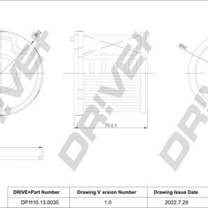 Filtru combustibil PEUGEOT EXPERT platou / sasiu (223) 2.0 HDi diesel 94 cai DRIVE DP1110.13.0035