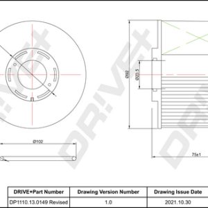 Filtru combustibil PEUGEOT EXPERT TEPEE (VF3X_) 2.0 HDi 100 diesel 98 cai DRIVE DP1110.13.0149