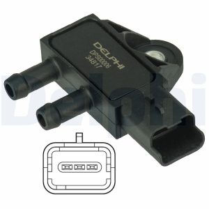 Senzor presiune gaze evacuare PEUGEOT EXPERT TEPEE (VF3X_) 1.6 HDi 90 8V diesel 90 cai DELPHI DPS00006